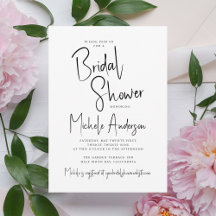 Moderne Script Typografie Bruiloftsborrel