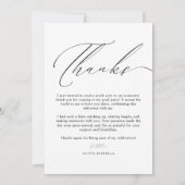 Moderne Script Typografie Foto Afstuderen Bedankkaart (Achterkant)