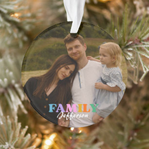 Moderne script typografie foto minimalistische fam ornament