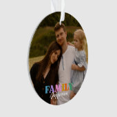 Moderne script typografie foto minimalistische fam ornament (voorkant)
