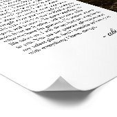 Moderne script typografie Huwelijksgeloften met fo Poster (Hoek)