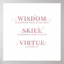 Moderne script typografie motivatie citaat poster