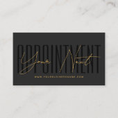Moderne script typografie professionele herinnerin afsprakenkaartje (Voorkant)
