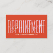 Moderne script typografie professionele herinnerin afsprakenkaartje (Voorkant)