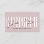 Moderne script typografie professionele herinnerin afsprakenkaartje (Voorkant)