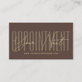 Moderne script typografie professionele herinnerin afsprakenkaartje (Voorkant)