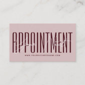 Moderne script typografie professionele herinnerin afsprakenkaartje (Voorkant)
