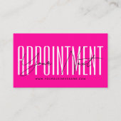 Moderne script typografie professionele herinnerin afsprakenkaartje (Voorkant)