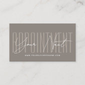 Moderne script typografie professionele herinnerin afsprakenkaartje (Voorkant)