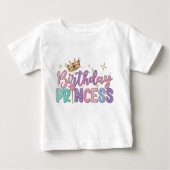 Moderne Script Verjaardag prinses Baby (Voorkant)