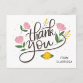 Moderne Script verjaardagskaart Briefkaart (Voorkant)