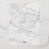 MODERNE SCRIPT verrassingsfeestje zwart goud Folie Uitnodiging (Achterkant)