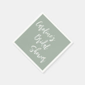 Moderne Script Vrijgezellenfeest Aangepast deusty Servet (Hoek)