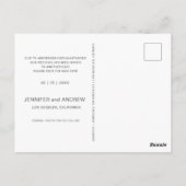 moderne script waterverfwas datum wijzigen briefkaart (Achterkant)