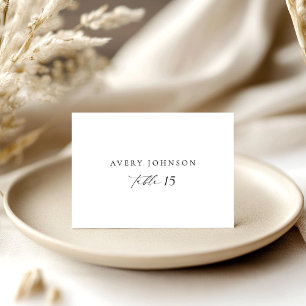 Moderne Script Wedding Escort Kaarten