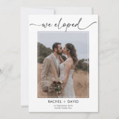 Moderne Script Wij Verliefden Ons Trouwfoto Bruilo Kaart (Voorkant)