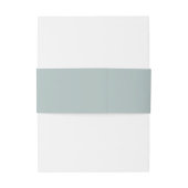 Moderne Script Zeeglas Blauwgroene Trouw Uitnodigingen Wikkel (Achterkant Voorbeeld)