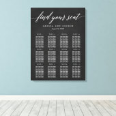 Moderne Script Zitgrafiek Verpakt Canvas (Insitu (Houten vloer))