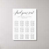 Moderne Script Zitgrafiek Verpakt Canvas (Voorkant)