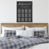 Moderne Script Zitgrafiek Verpakt Canvas Afdruk (Insitu (Slaapkamer))
