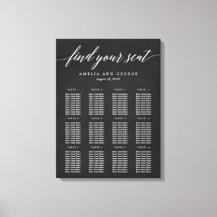 Moderne Script Zitgrafiek Verpakt Canvas Afdruk