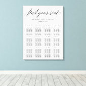 Moderne Script Zitgrafiek Verpakt Canvas Afdruk (Insitu (Houten vloer))