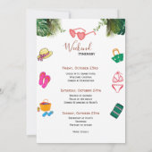 Moderne script zomer vrijgezellenfeest weekend kaart (Achterkant)