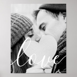 Moderne script zwart-wit foto poster