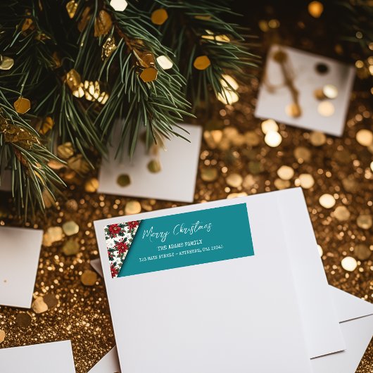 Moderne scriptbelettering Vrolijk kerstfeest Etiket