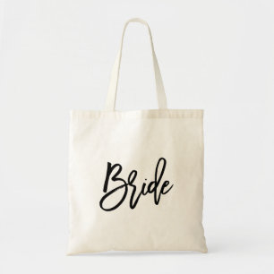 Moderne scriptbride penseel tote bag