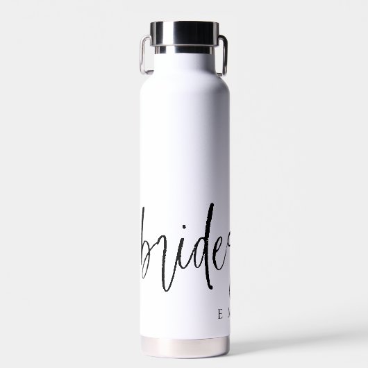 moderne scriptbridesmaïde cadeautjes waterfles (Voorkant)
