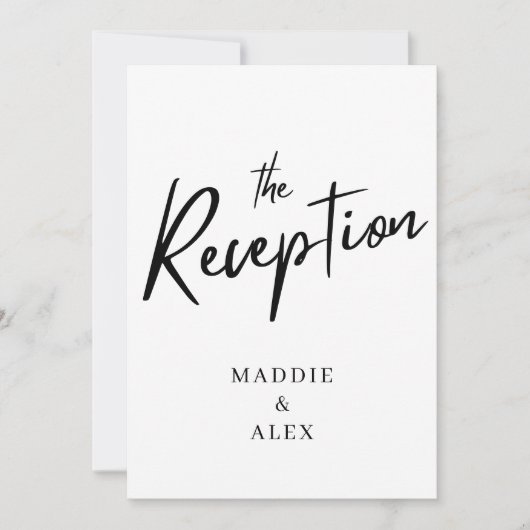 moderne scriptbruiloft-uitnodiging save the date (Voorkant)