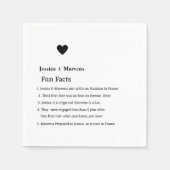 Moderne scriptfeesten bruiloft servetten (Voorkant)