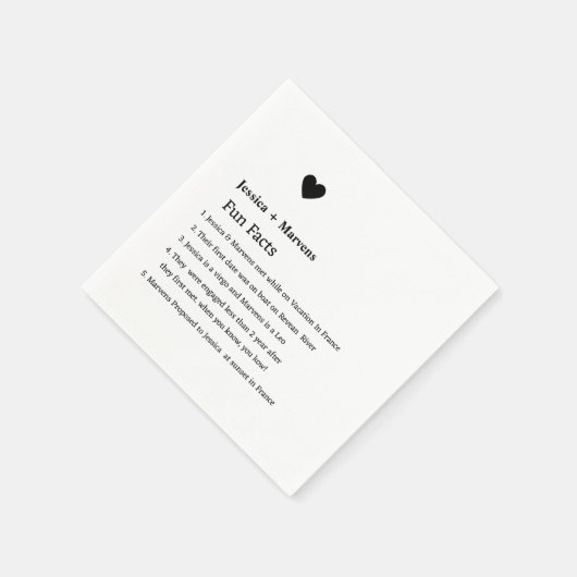 Moderne scriptfeesten bruiloft servetten (Hoek)