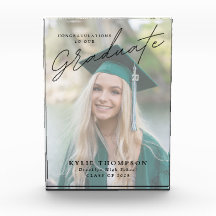 Moderne scriptfoto-Afstuderen Cadeaus