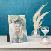 Moderne scriptfoto-Afstuderen Cadeaus Fotoplaat (Zijkant)