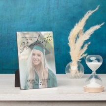 Moderne scriptfoto-Afstuderen Cadeaus