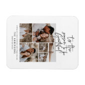 moderne scriptfoto dankbaar vakantie magneet (Horizontaal)