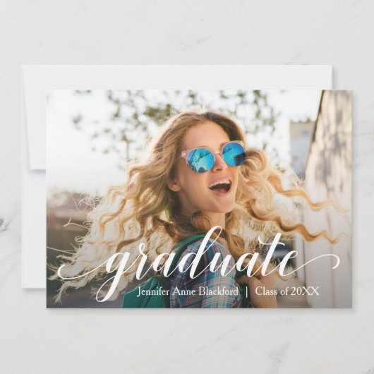 Moderne scriptfotograaf kaart (Voorkant)