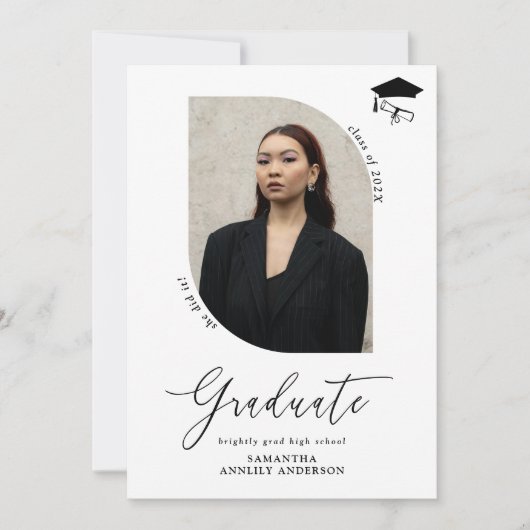 Moderne scriptfotograaf kaart (Voorkant)