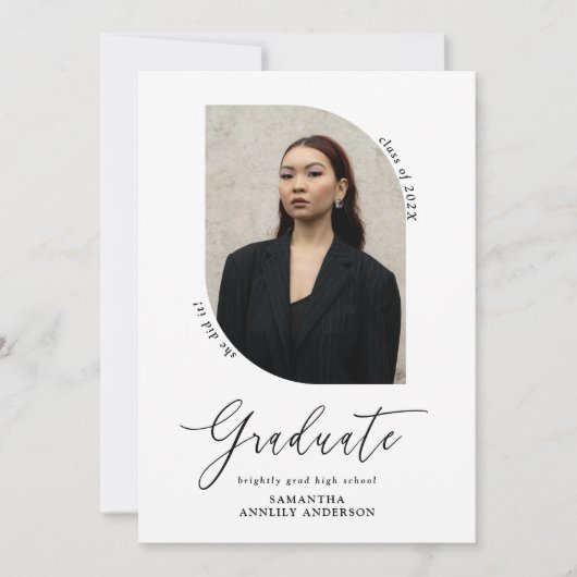Moderne scriptfotograaf kaart (Voorkant)