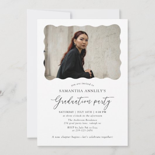 Moderne scriptfotograaf kaart (Achterkant)