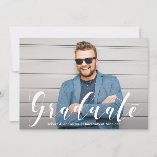 Moderne scriptfotograaf kaart (Voorkant)