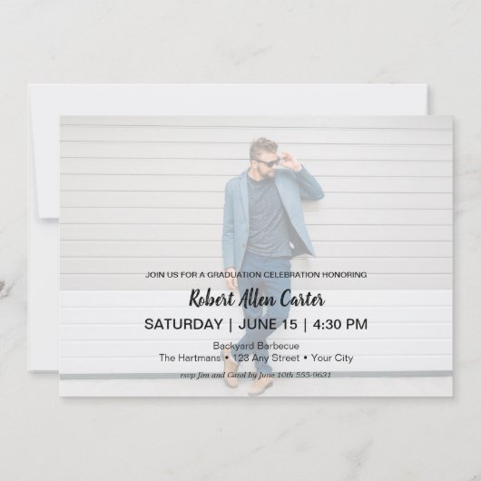 Moderne scriptfotograaf kaart (Achterkant)