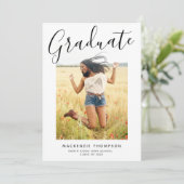 Moderne scriptfotograaf kaart (Staand voorkant)