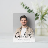 Moderne scriptfotograaf uitnodiging briefkaart (Staand voorkant)