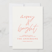 Moderne scriptfoto's voor vrolijk kerstfeest (Voorkant)