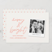 Moderne scriptfoto's voor vrolijk kerstfeest (Voorkant / Achterkant)