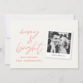 Moderne scriptfoto's voor vrolijk kerstfeest (Voorkant)
