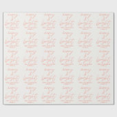 Moderne scriptfoto's, vrolijk rood kerstfeest cadeaupapier (Vlak)